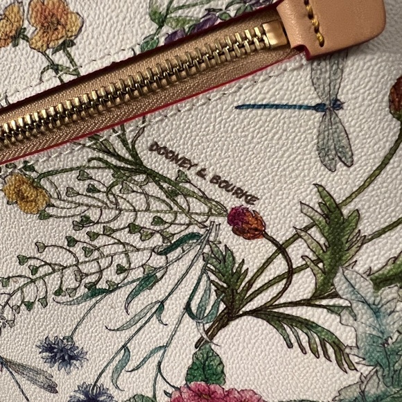 Dooney & Bourke Botanical Leather Satchel - Picture 3 of 12